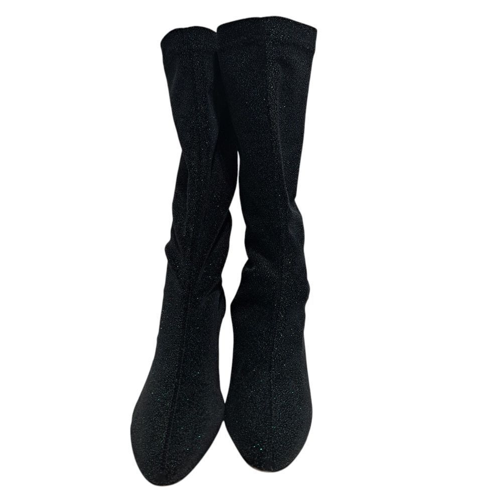 Free People Seville Slouchy Glam Wedge Boots Size 41 Black Multi - Picture 9 of 17